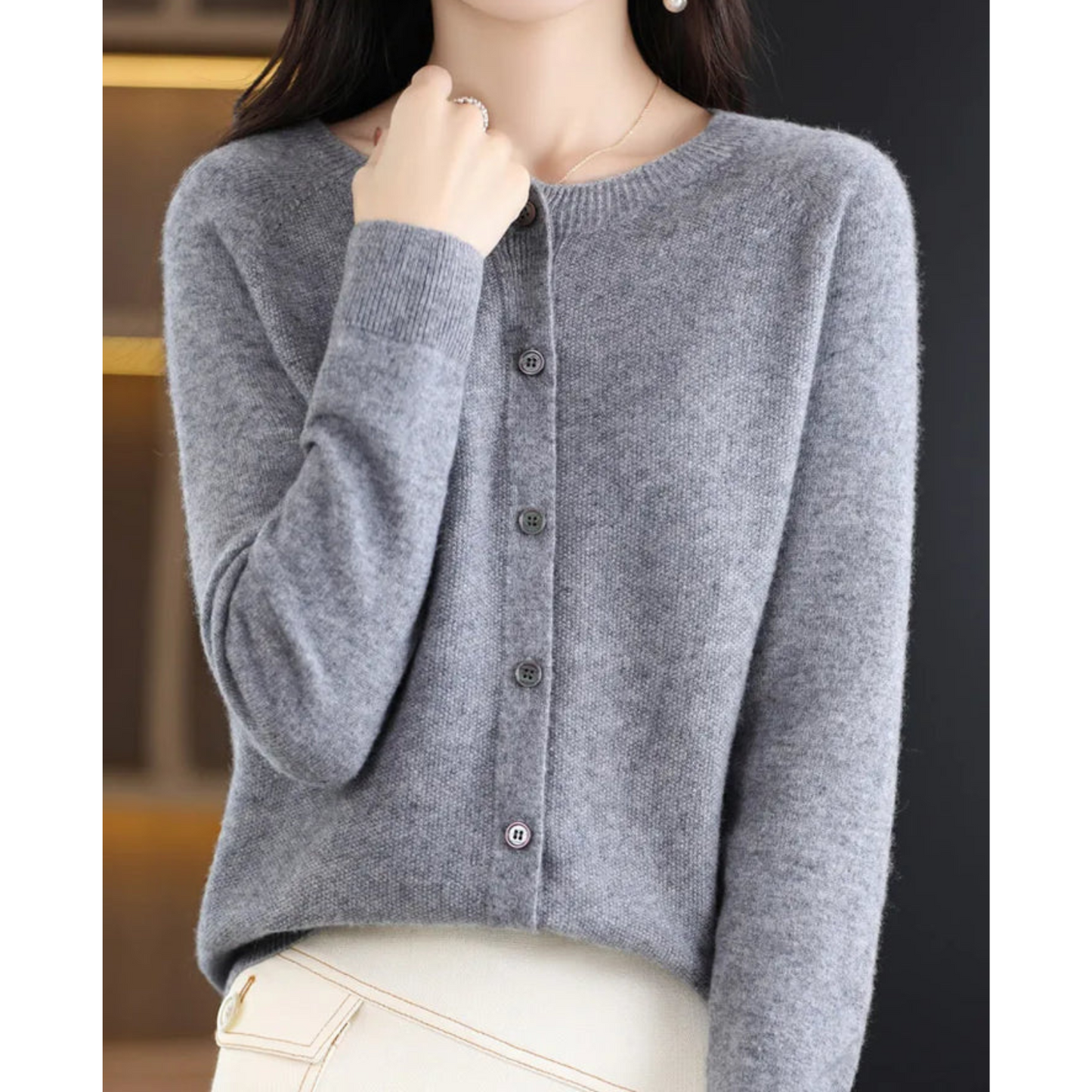 Willa Women's Cardigan Sweater | Cozy Knit, Elegant Design 6
