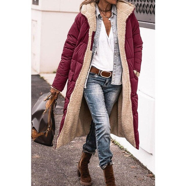 Willa Women's Long Puffer Jacket | Soft Teddy Lining, Stylish Winter Coat 6