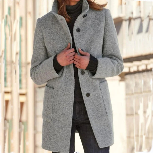 Willa Women's Wool Coat | Elegant Design, Warmth & Style 0