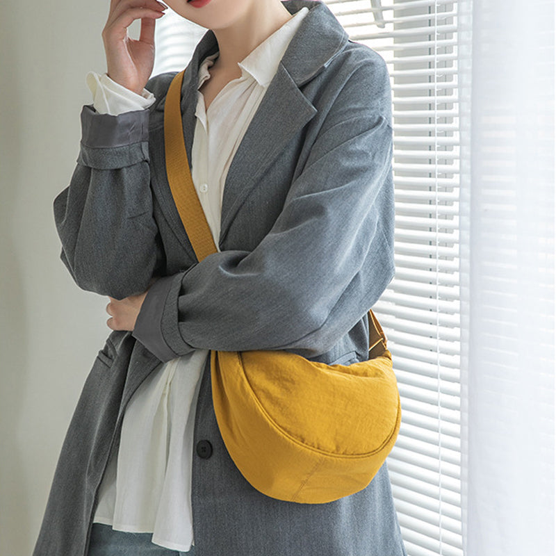 Wille Women's Handbag | Sustainable Polyester, Casual Half Moon Design