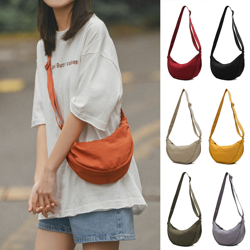 Wille Women's Handbag | Sustainable Polyester, Casual Half Moon Design