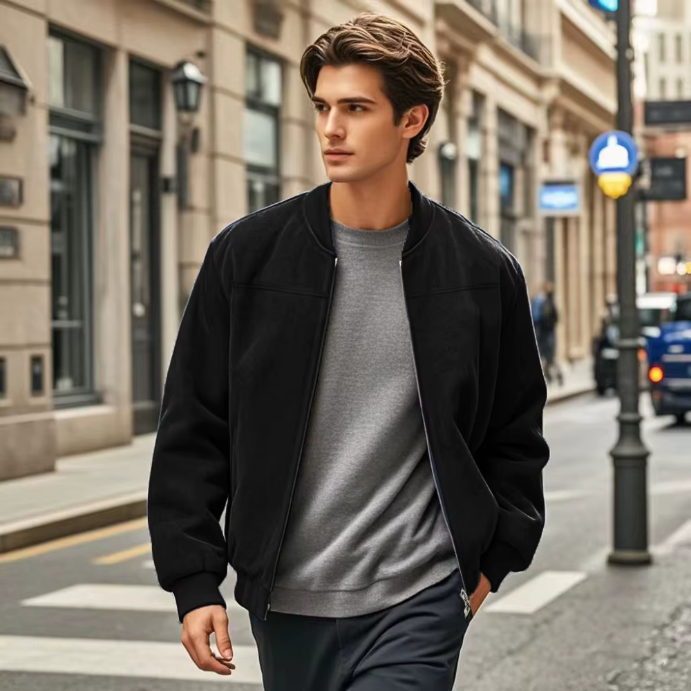 Willem Men's Bomber Jacket | Khaki, Timeless Design, Comfortable Fit