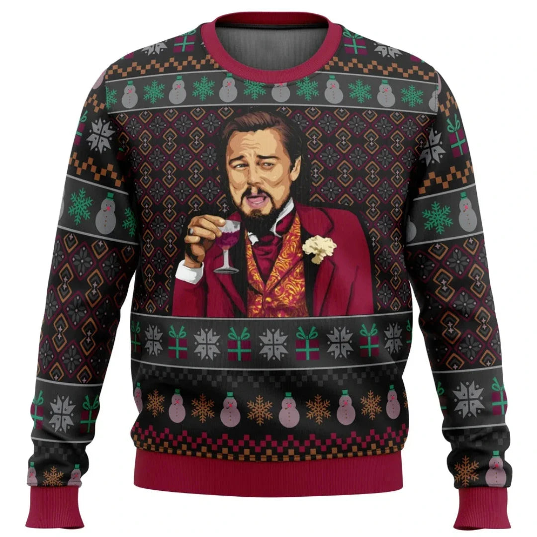 Willem Men's Sweater | Soft Fabric, Festive Design with Christmas Patterns