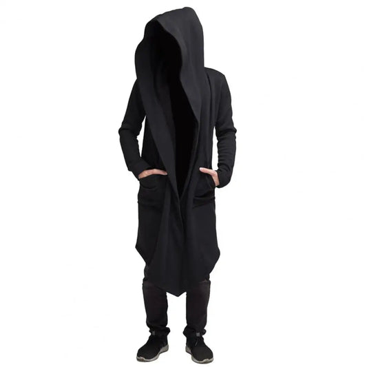 Willem Men's Vest | Gothic Style with Hood, Cotton Blend