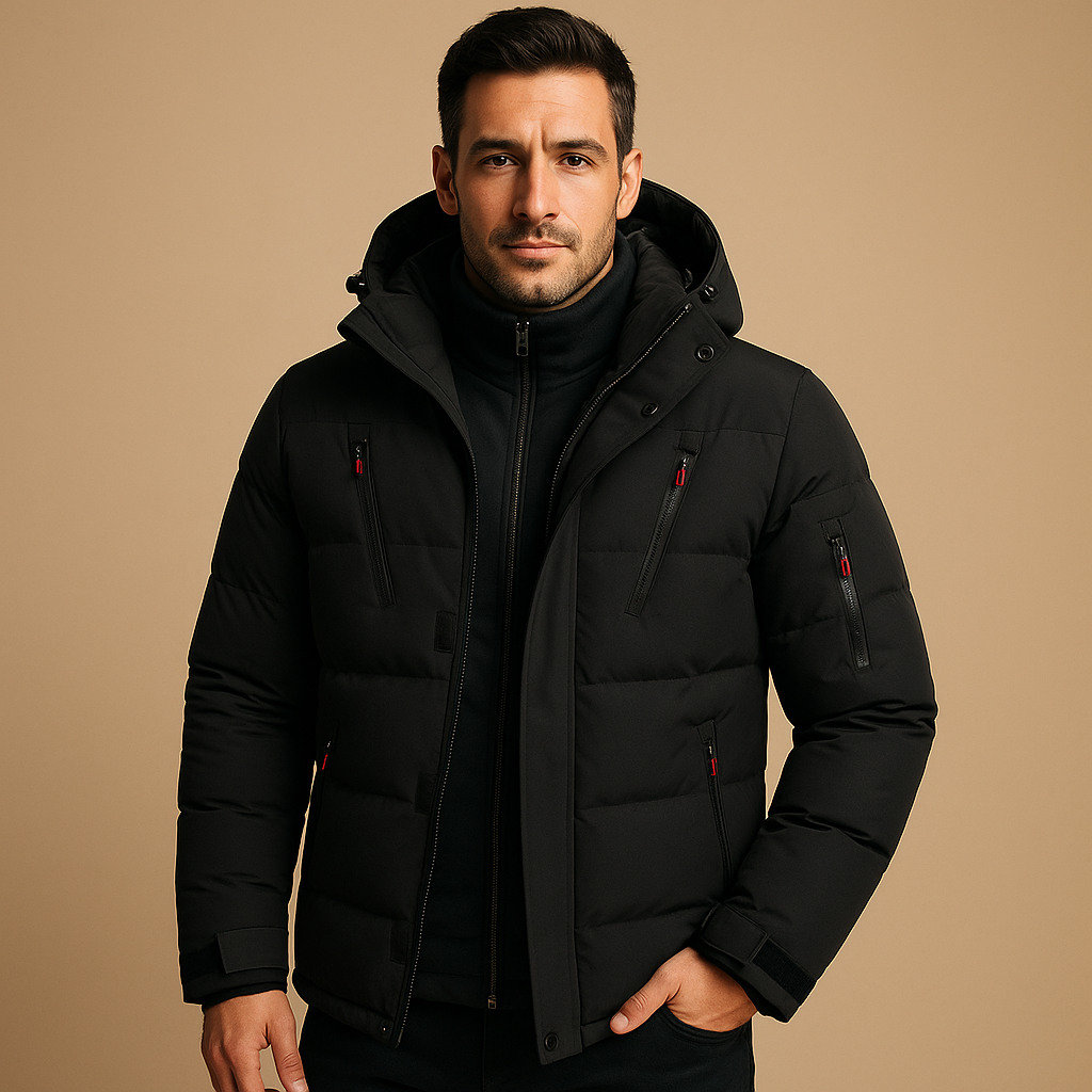 Willem Men's Winter Jacket | Waterproof with Warm Lining, Modern Fit