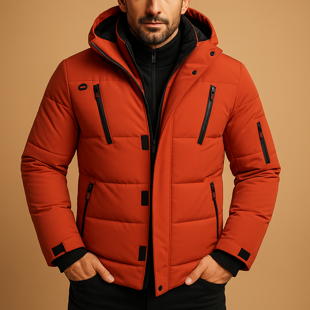 Willem Men's Winter Jacket | Waterproof with Warm Lining, Modern Fit