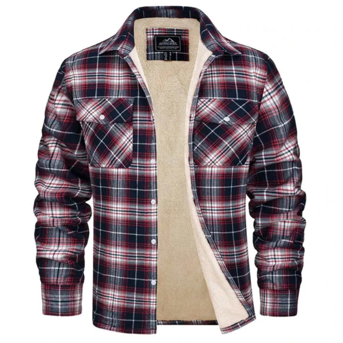 Winston Men's Checked Jacket | Fleece-Lined Warmth 5
