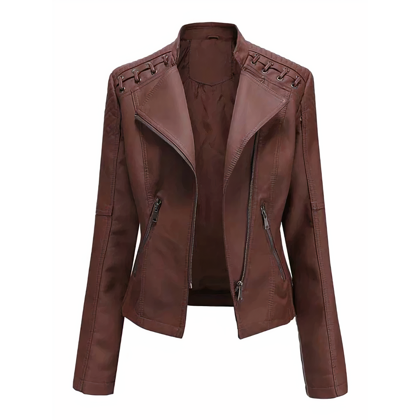 Wolff Women's Jacket | Leather Women's Jacket with PU Leather, Elegant and Comfortable