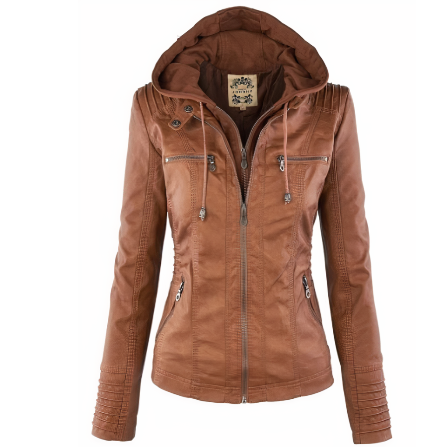 Wolff Women's Leather Jacket | PU Leather, Thermal Lining, Elegant