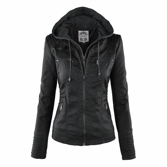 Wolff Women's Leather Jacket | PU Leather, Thermal Lining, Elegant