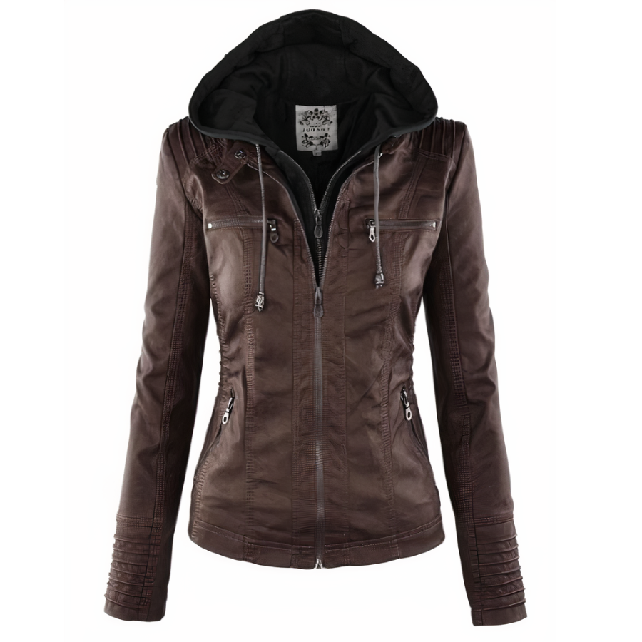 Wolff Women's Leather Jacket | PU Leather, Thermal Lining, Elegant