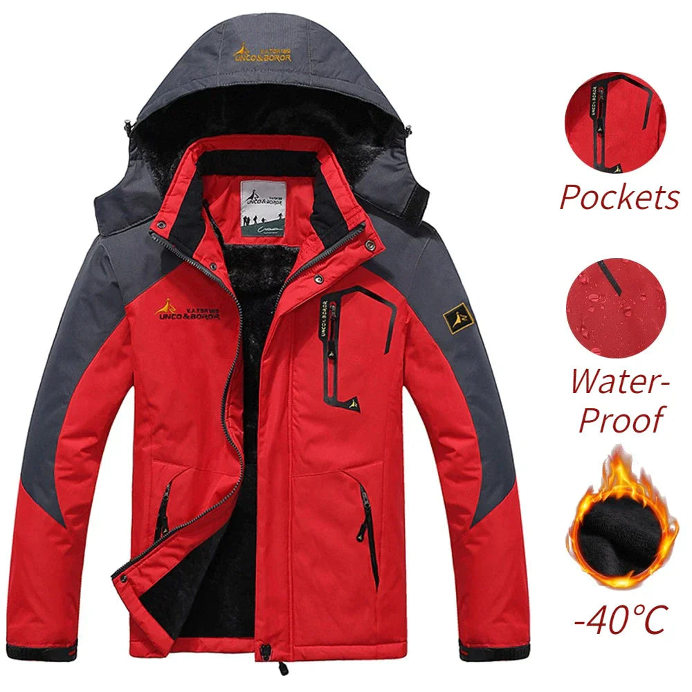 Wolff Men's Winter Jacket | Windproof, Water-Repellent, Ski Jacket