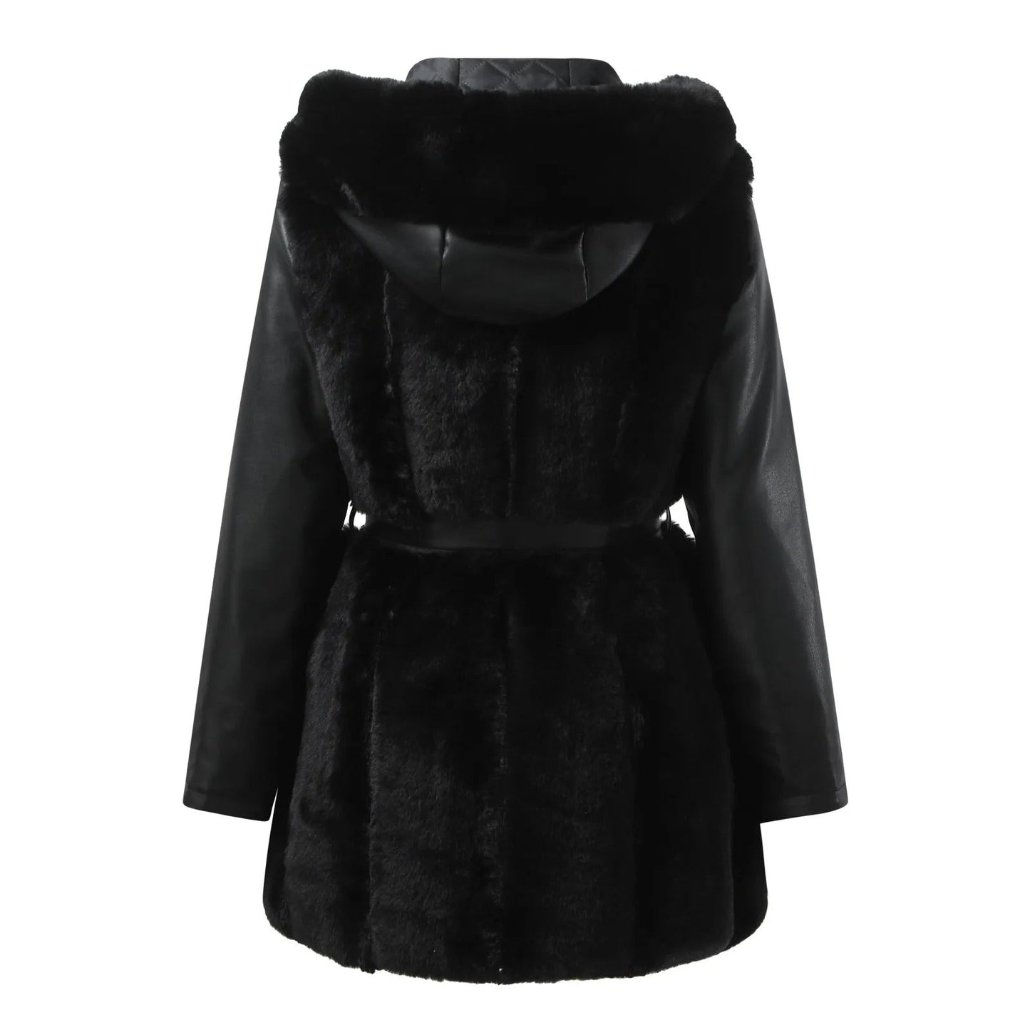 Wolff Leather Women's Jacket | Vegan Leather with Faux Fur Collar, Stylish and Comfortable