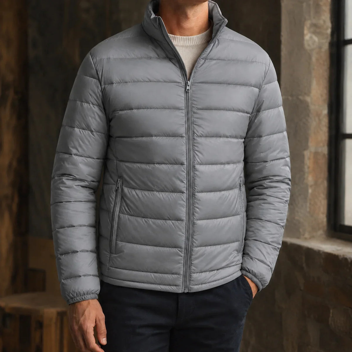 Wren Women's Quilted Puffer Jacket | Lightweight, Stand Collar 3