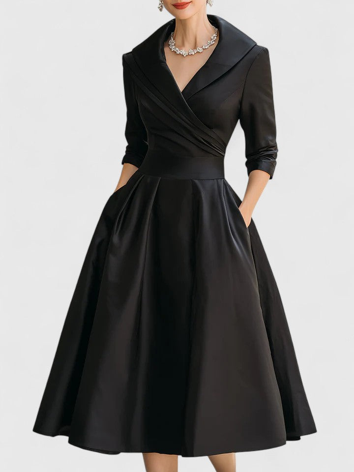 Yara Women's Midi Dress | Elegant Design with Pockets, Versatile Summer Dress 0