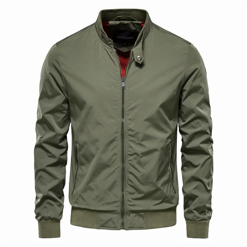 Zan Men's Spring Jacket | High-Quality Polyester, Urban Style 1