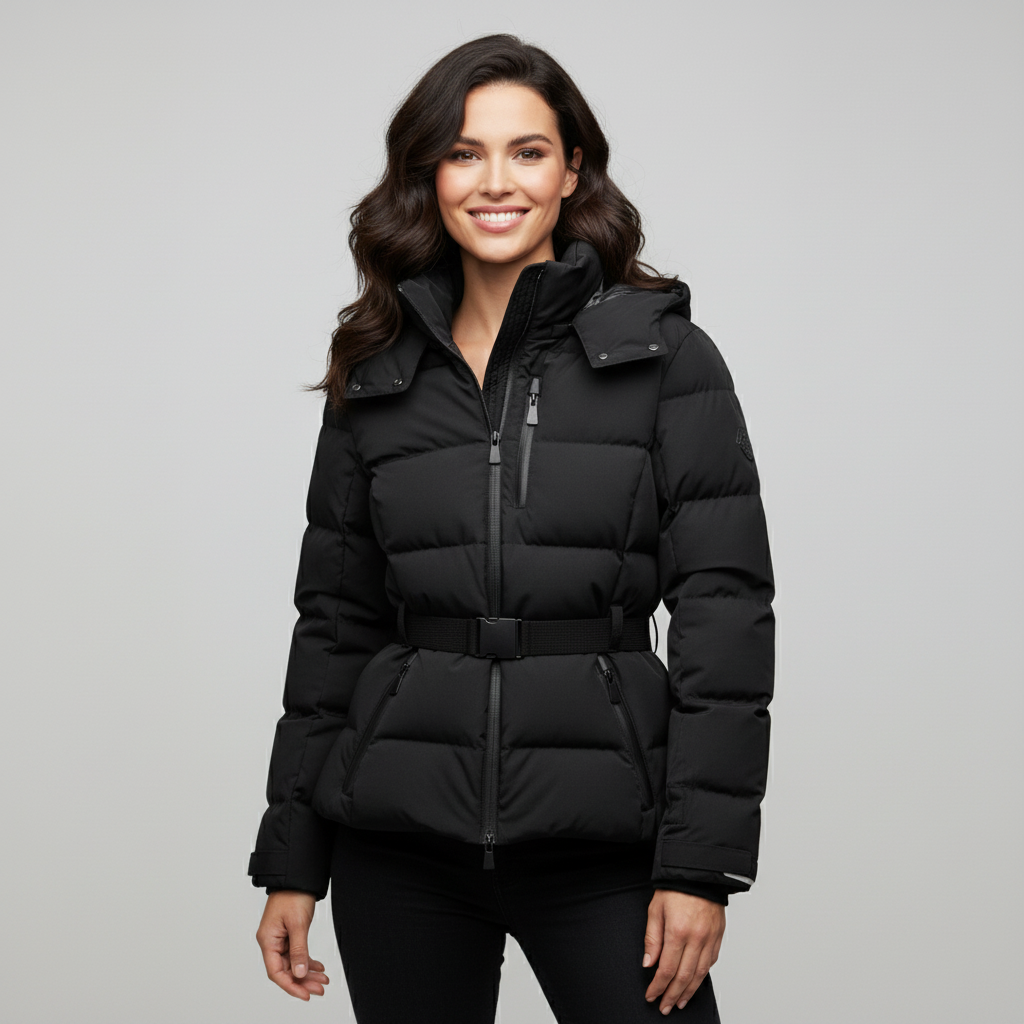 Zara Women's Winter Jacket | Tailored Puffer, Adjustable Waist