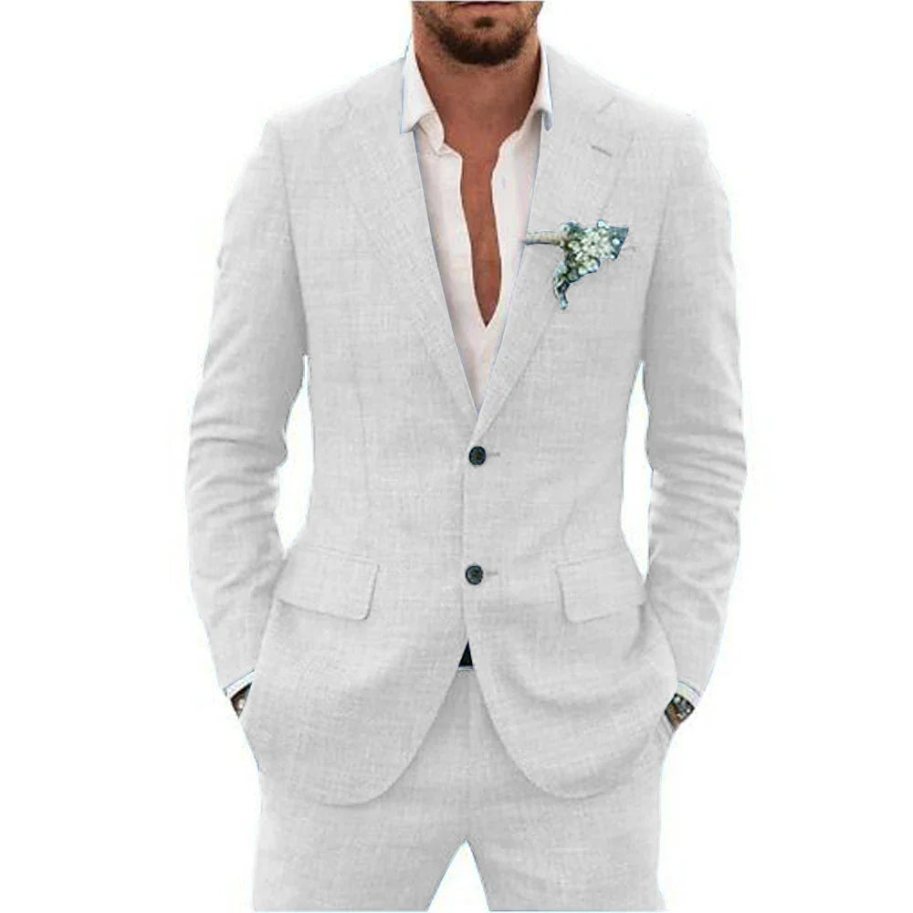 Summer Men's Suit | Lightweight and Breathable, Perfect for Weddings