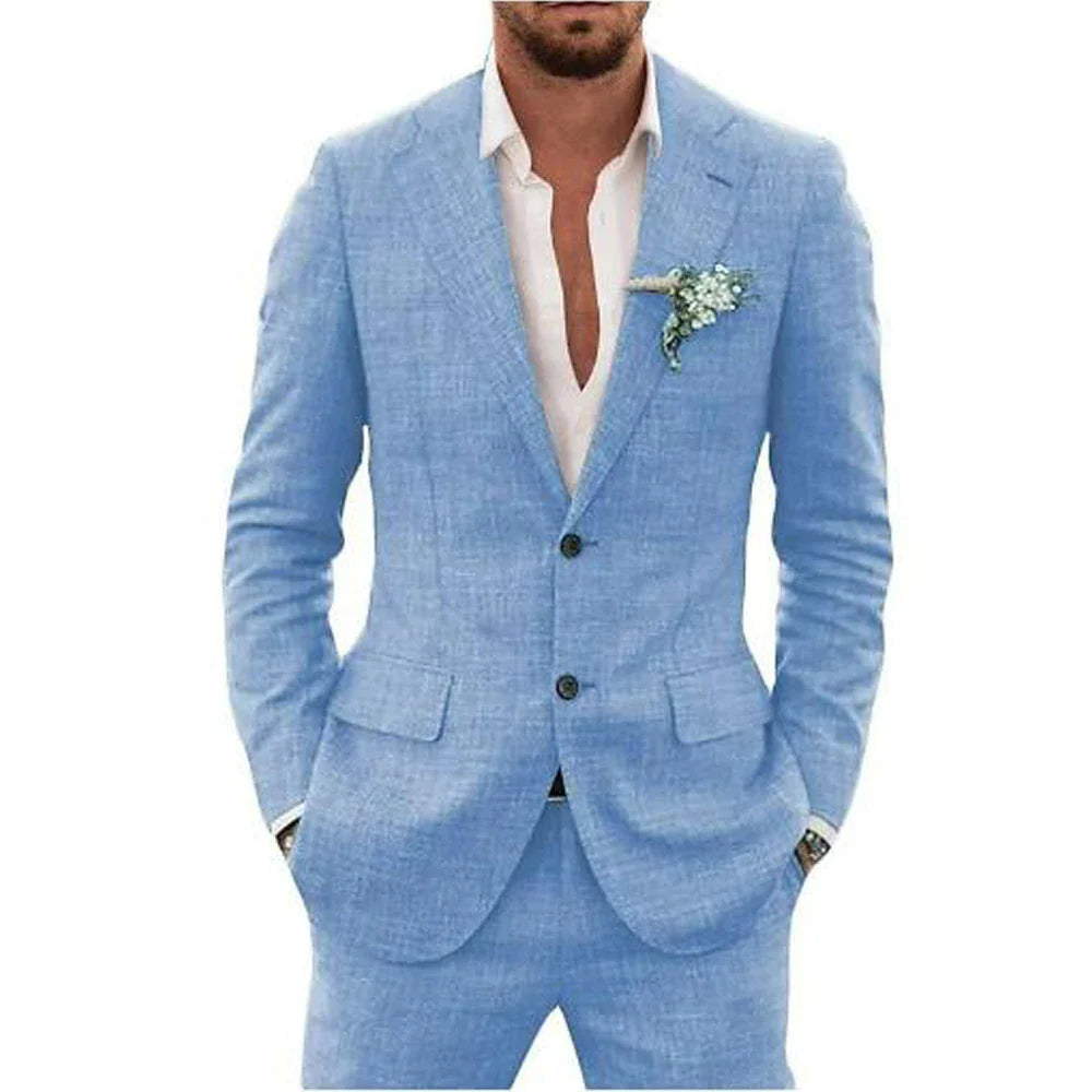 Summer Men's Suit | Lightweight and Breathable, Perfect for Weddings