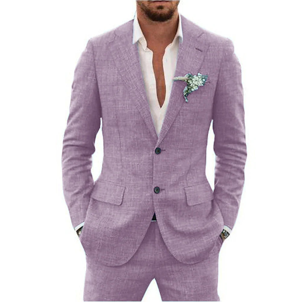 Summer Men's Suit | Lightweight and Breathable, Perfect for Weddings