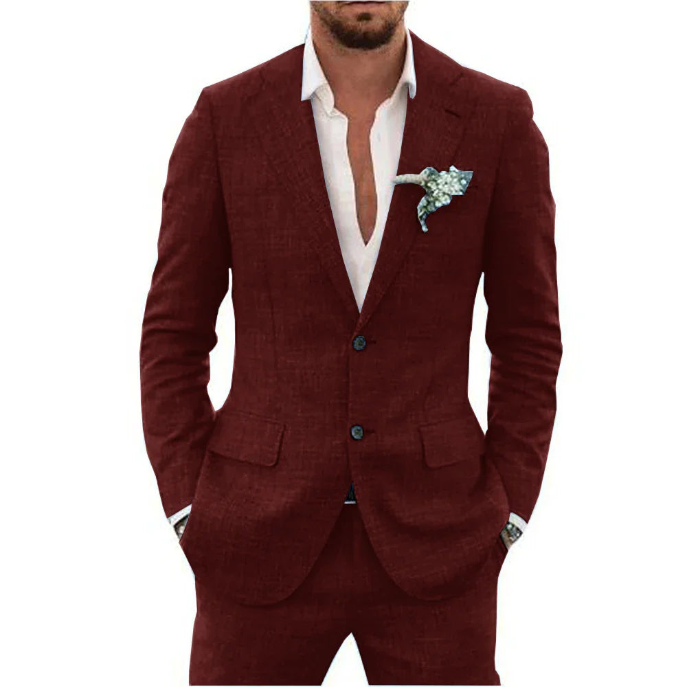 Summer Men's Suit | Lightweight and Breathable, Perfect for Weddings