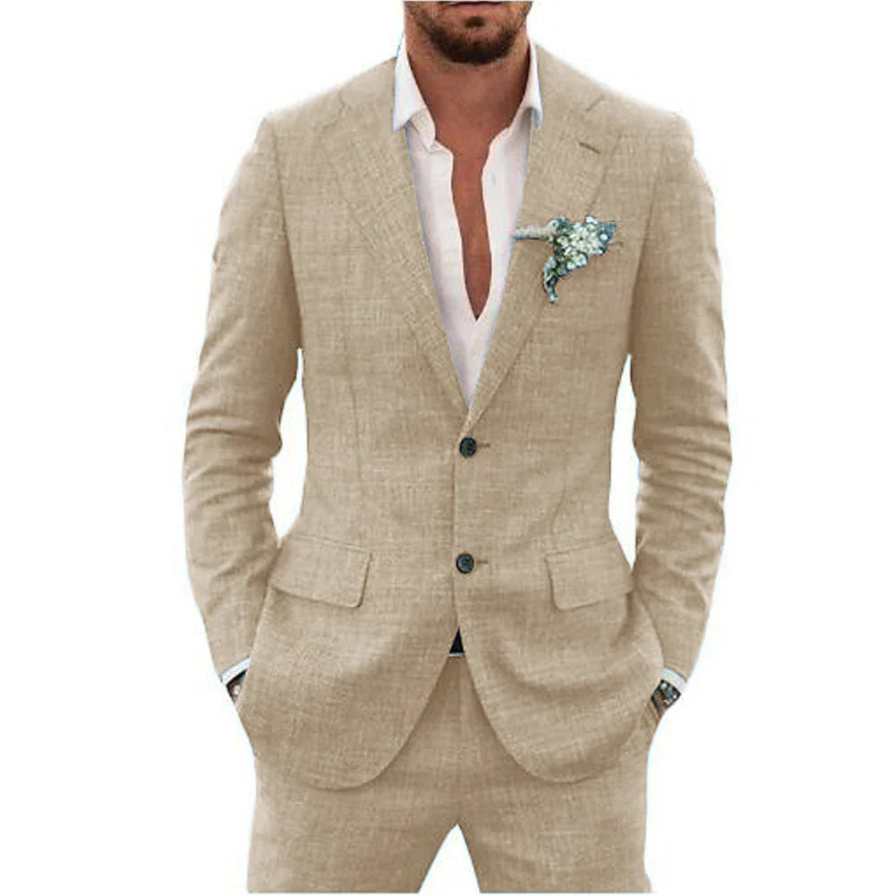 Summer Men's Suit | Lightweight and Breathable, Perfect for Weddings