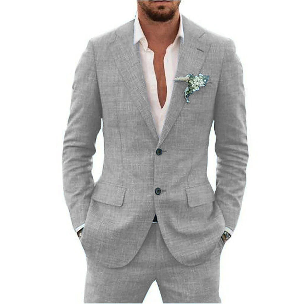 Summer Men's Suit | Lightweight and Breathable, Perfect for Weddings