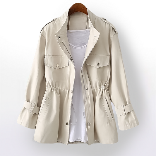 Casual trench coat for women made from luxury cotton blend | Stylish and versatile