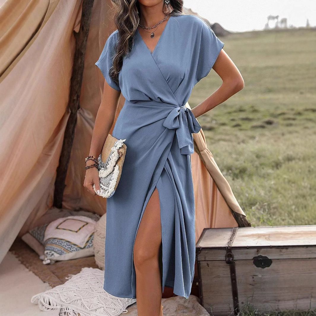 ALISSIA | Elegant wrap dress with refined details