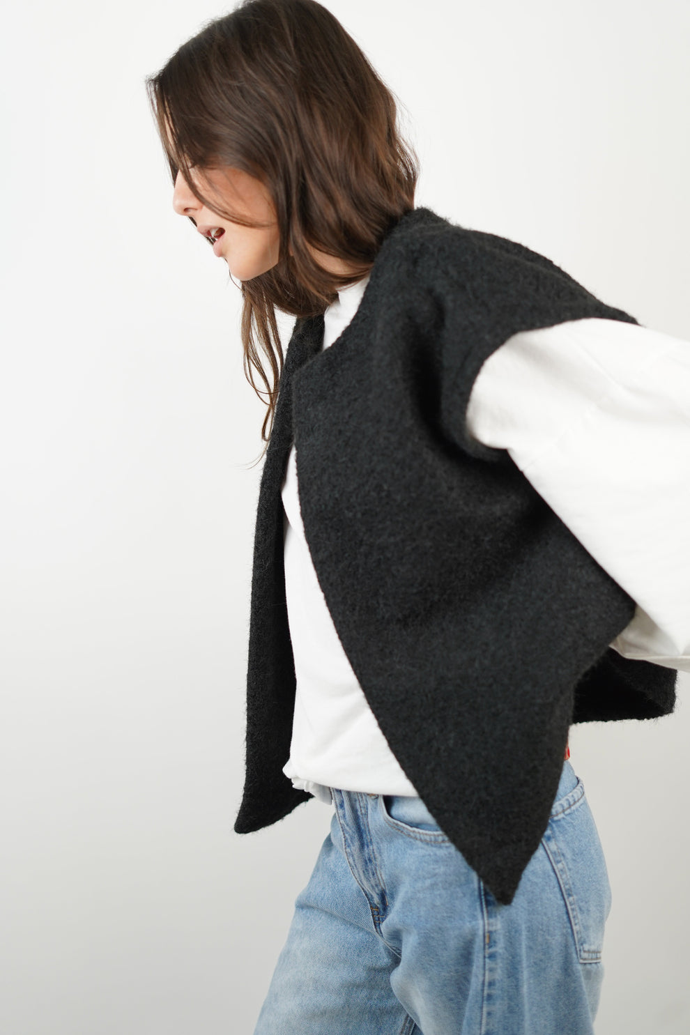 YANELA | Luxe Mohair Vest