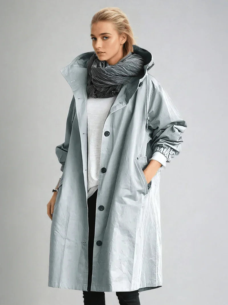 Fashionable women's rain jacket | Waterproof jacket with lightweight fabric and elegant fit