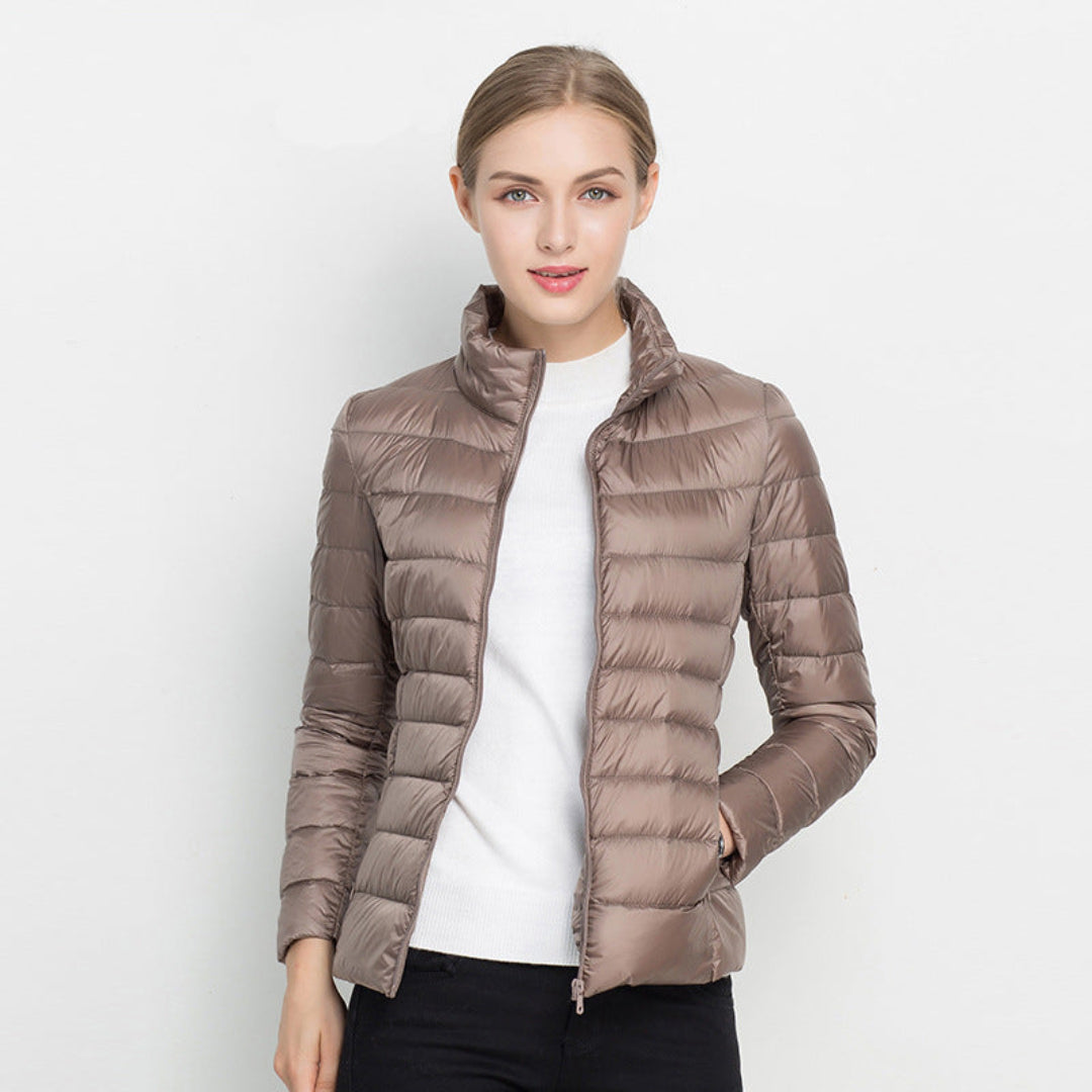 Women's Padded Jacket with Long Sleeves – Warm & Stylish