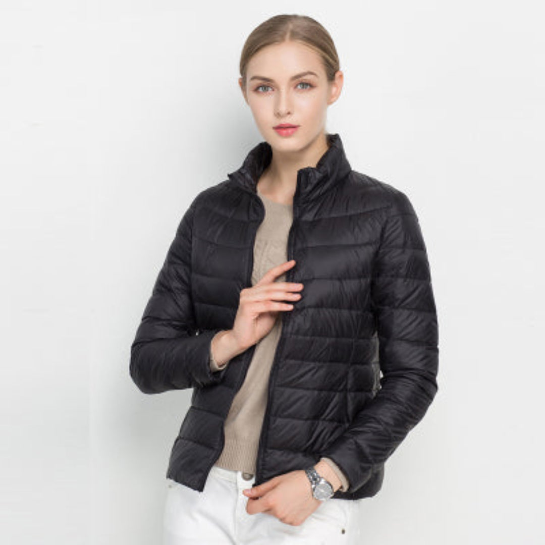 Women's Padded Jacket with Long Sleeves – Warm & Stylish