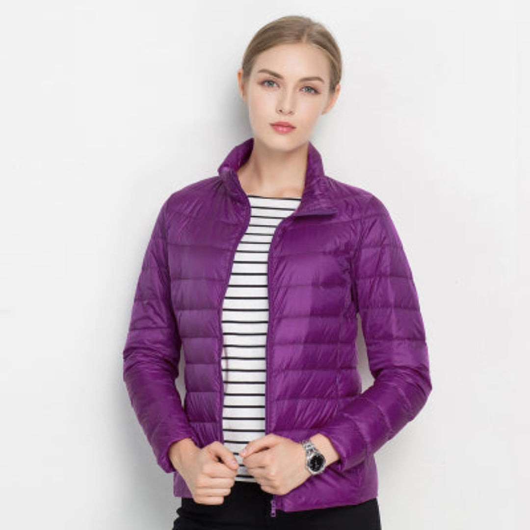 Women's Padded Jacket with Long Sleeves – Warm & Stylish