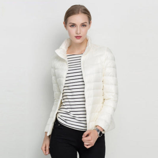 Women's Padded Jacket with Long Sleeves – Warm & Stylish