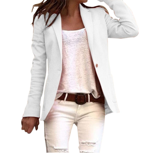 Slim Blazer with Long Sleeves for Women | Work