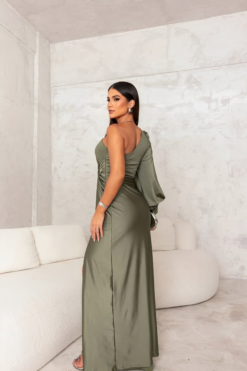 CLASSY NIGHTS | Elegant One-Shoulder Dress – Perfect for Wedding Guests